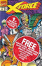 X-FORCE (1991) #1 - SET OF 5 POLYBAGGED COPIES WITH TRADING CARDS - NEGATIVE UPC'S