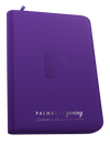PALMS OFF GAMING COLLECTORS SERIES 9 POCKET PURPLE ZIP TOP LOADER BINDER