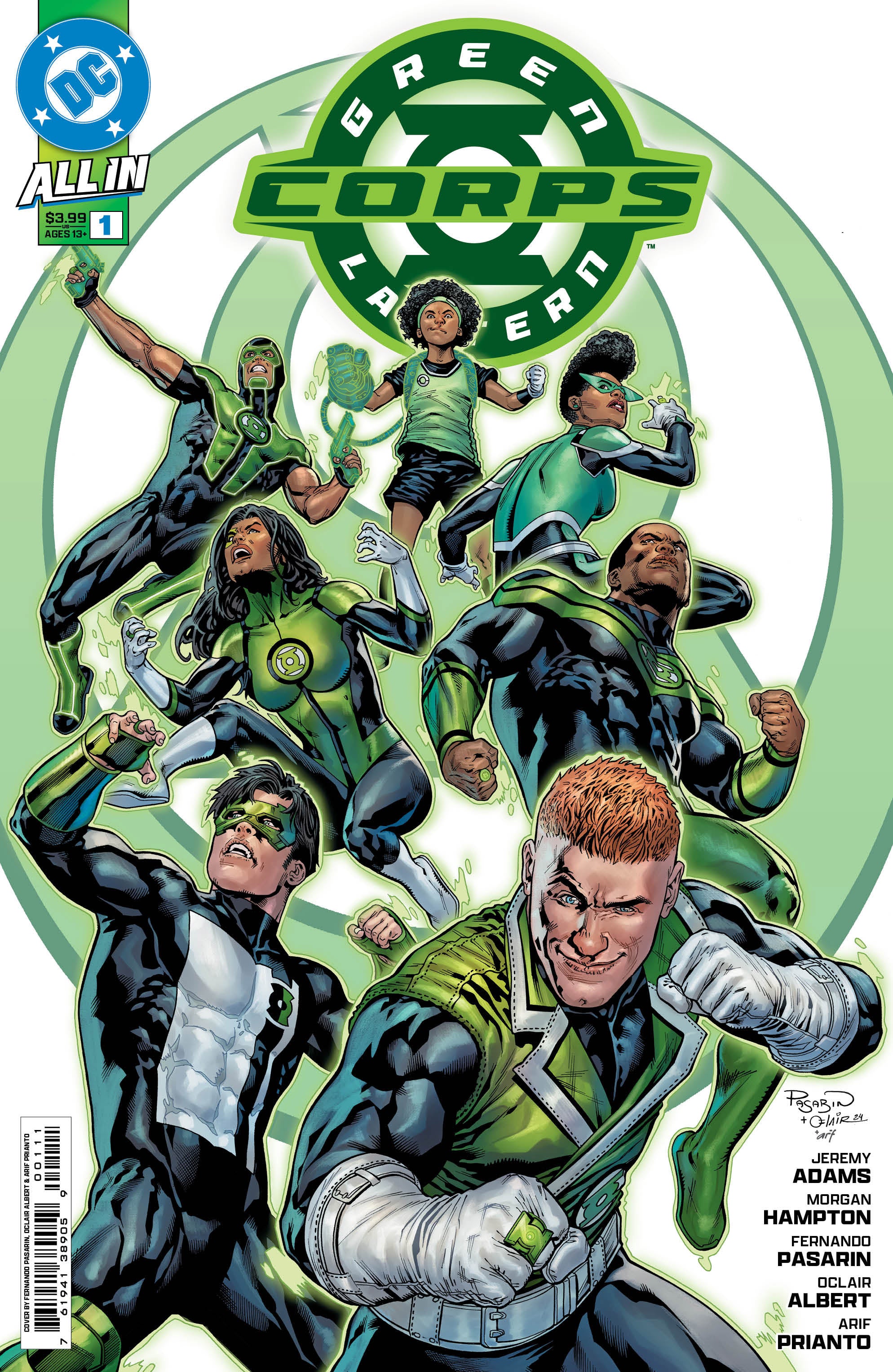 GREEN LANTERN CORPS (2025) #1 CVR A FERNANDO PASARIN & OCLAIR ALBERT
