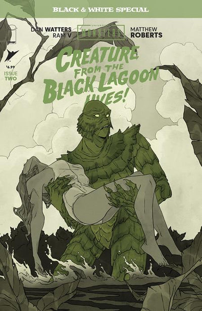 UNIVERSAL MONSTERS CREATURE FROM THE BLACK LAGOON LIVES BLACK & WHITE SPECIAL (2026) #2 CVR B ABIGAIL LARSON VAR