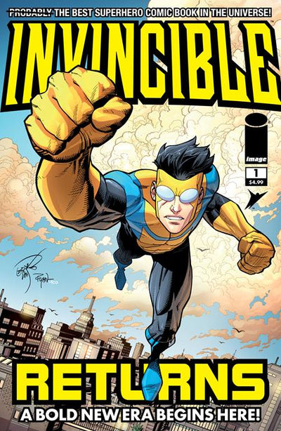 INVINCIBLE RETURNS (2010) #1 FACSIMILE EDITION (2026) CVR B ERIK LARSEN & RYAN OTTLEY