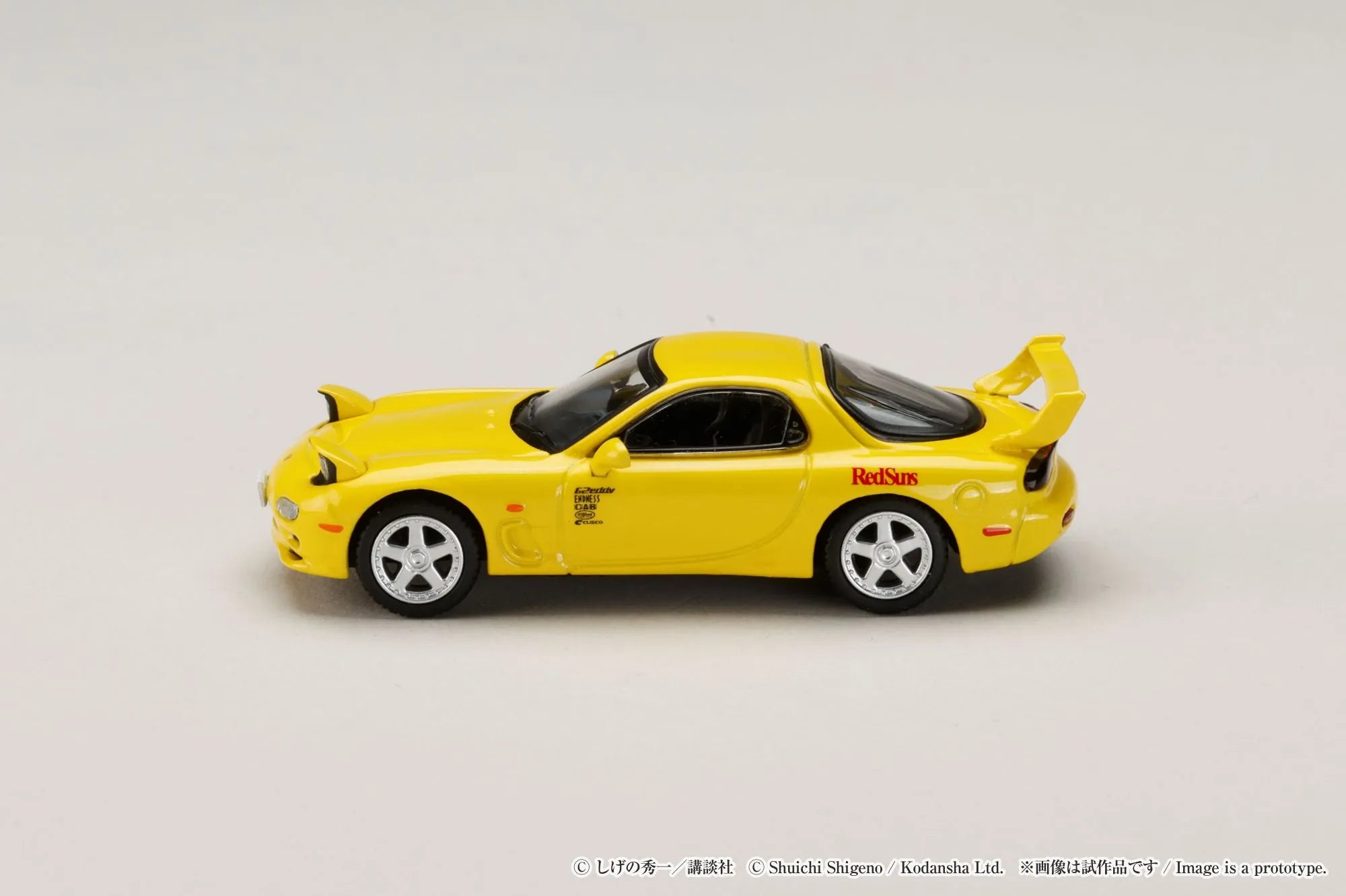HOBBY JAPAN 1/64 MAZDA RX-7 (FD3S) RED SUNS KEISUKE TAKAHASHI VS TAKUMI FUJIWARA INITIAL D