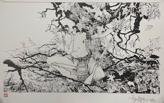 PAUL POPE  SIGNED LIBERTY TREE CBLDF LIMITED EDITION FINE ART PRINT