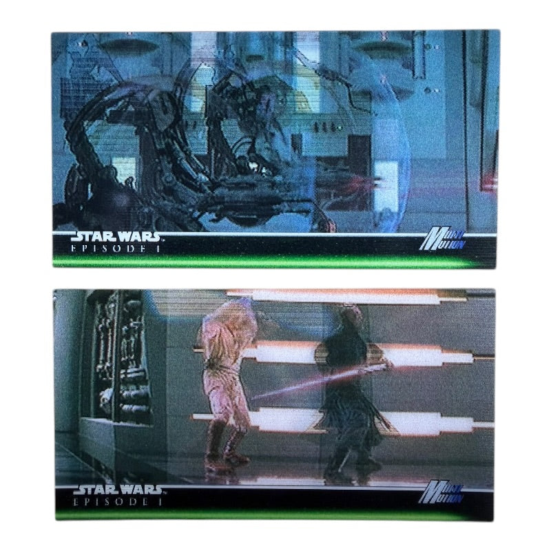 2000 TOPPS STAR WARS EPISODE 1 3D MULTI MOTION CARD SET