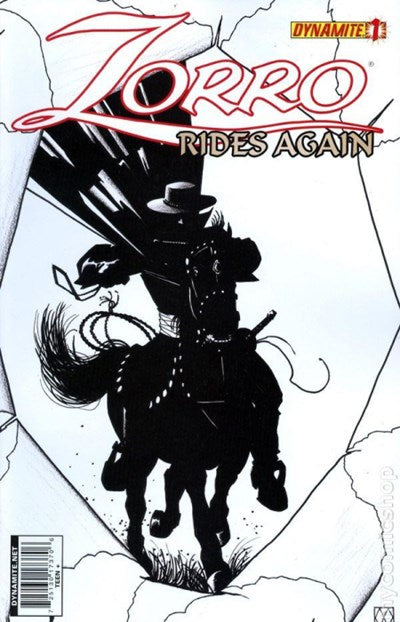 ZORRO RIDES AGAIN #1 15 COPY WAGNER B&W INCV