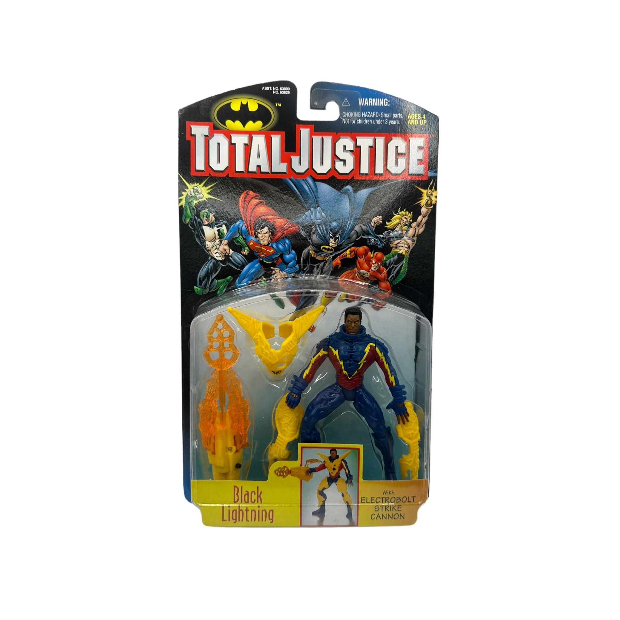 1996 KENNER TOTAL JUSTICE BLACK LIGHTNING AF - Kings Comics