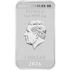 STRANGER THINGS - SEASON 2 POSTER 2026 1oz SILVER COLOURED RECTANGULAR COIN