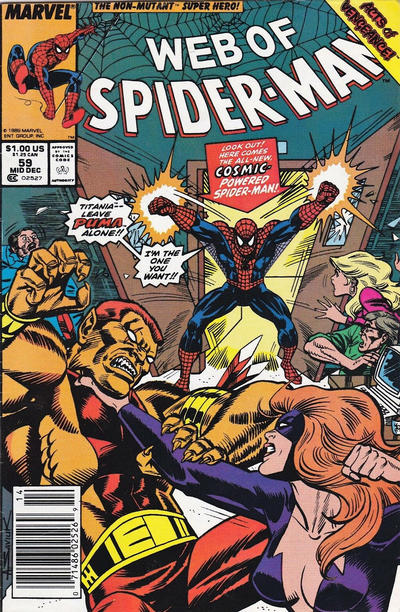 WEB OF SPIDER-MAN (1985) #59 NEWSSTAND EDITION