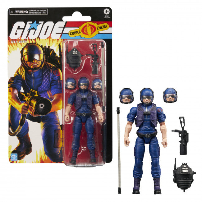 GI JOE CLASSIFIED SERIES RETRO CARDBACK TELE VIPER AF