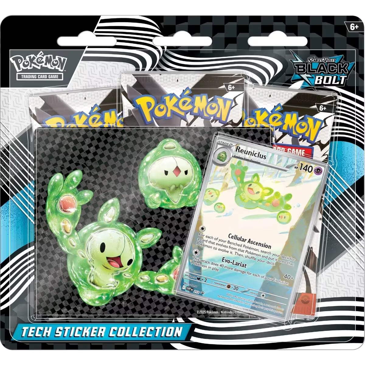 POKEMON TCG: SCARLET & VIOLET 10.5 BLACK BOLT TECH STICKER BLISTER