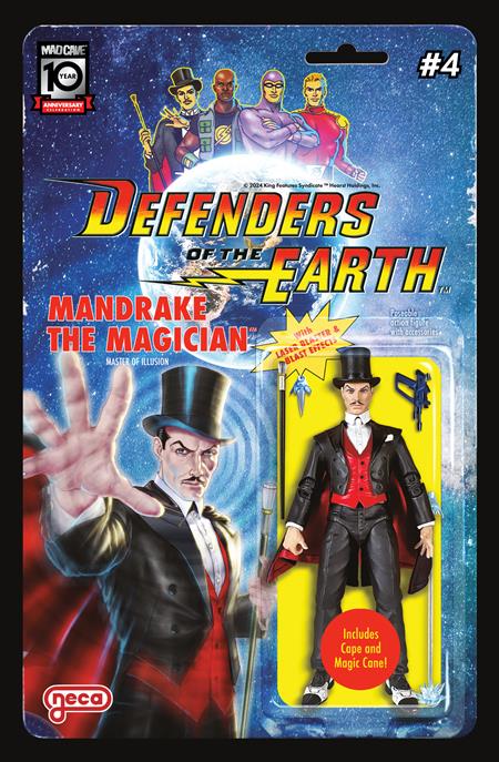 DEFENDERS OF THE EARTH (2024) #4 CVR B DJORDJE DJOKOVIC ACTION FIGURE CVR