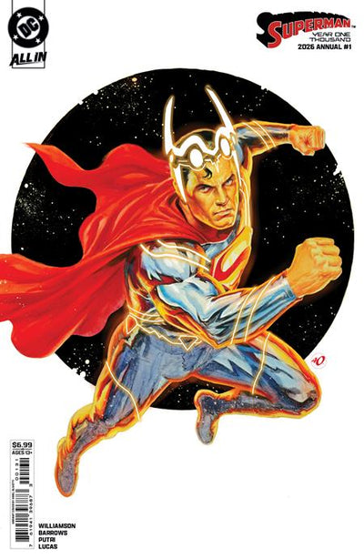 SUPERMAN ANNUAL YEAR ONE THOUSAND (2026) #1 (ONE SHOT) CVR C ARIEL OLIVETTI CARD STOCK VAR (DC K.O.)
