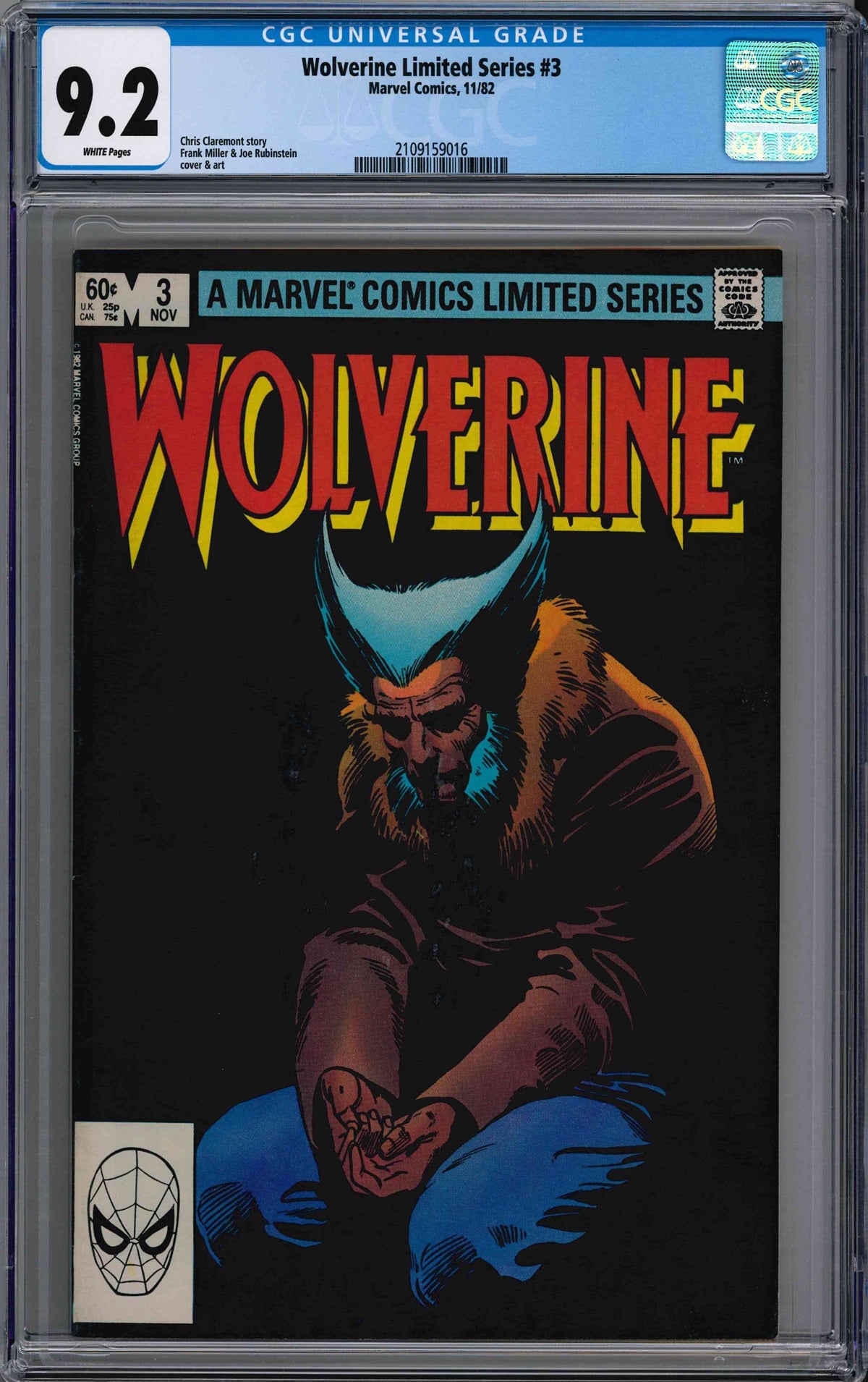 CGC WOLVERINE LIMITED SERIES (1982) #3 (9.2)