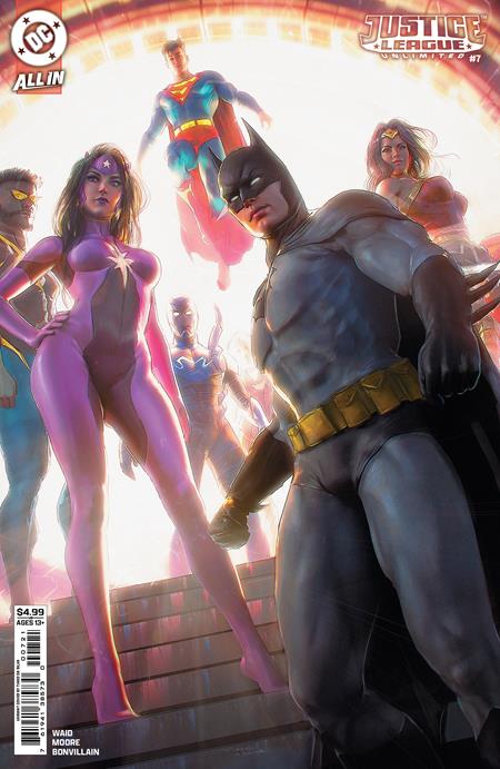 JUSTICE LEAGUE UNLIMITED (2024) #7 CVR B TIAGO DA SILVA CARD STOCK VAR (WE ARE YESTERDAY)
