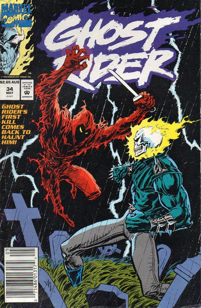 GHOST RIDER (1990) #34 AUSTRALIAN PRICE VARIANT (FN/VF)