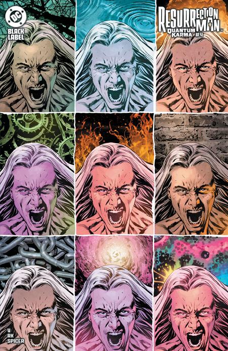 RESURRECTION MAN QUANTUM KARMA (2025) #4 CVR B MIKE PERKINS CARD STOCK VAR