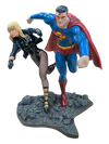 (DAMAGED) JLA BUILD A SCENE PART 2 BLACK CANARY AND SUPERMAN STATUE 1560/2200