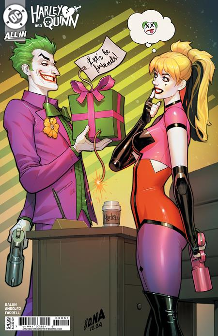 HARLEY QUINN (2021) #50 CVR D DAVID NAKAYAMA APRIL FOOLS CARD STOCK VAR
