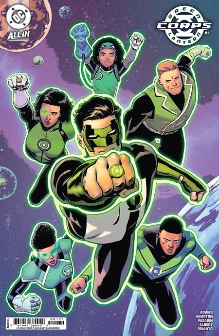 GREEN LANTERN CORPS (2025) #1 CVR G INC 1:25 GAVIN GUIDRY CARD STOCK VAR
