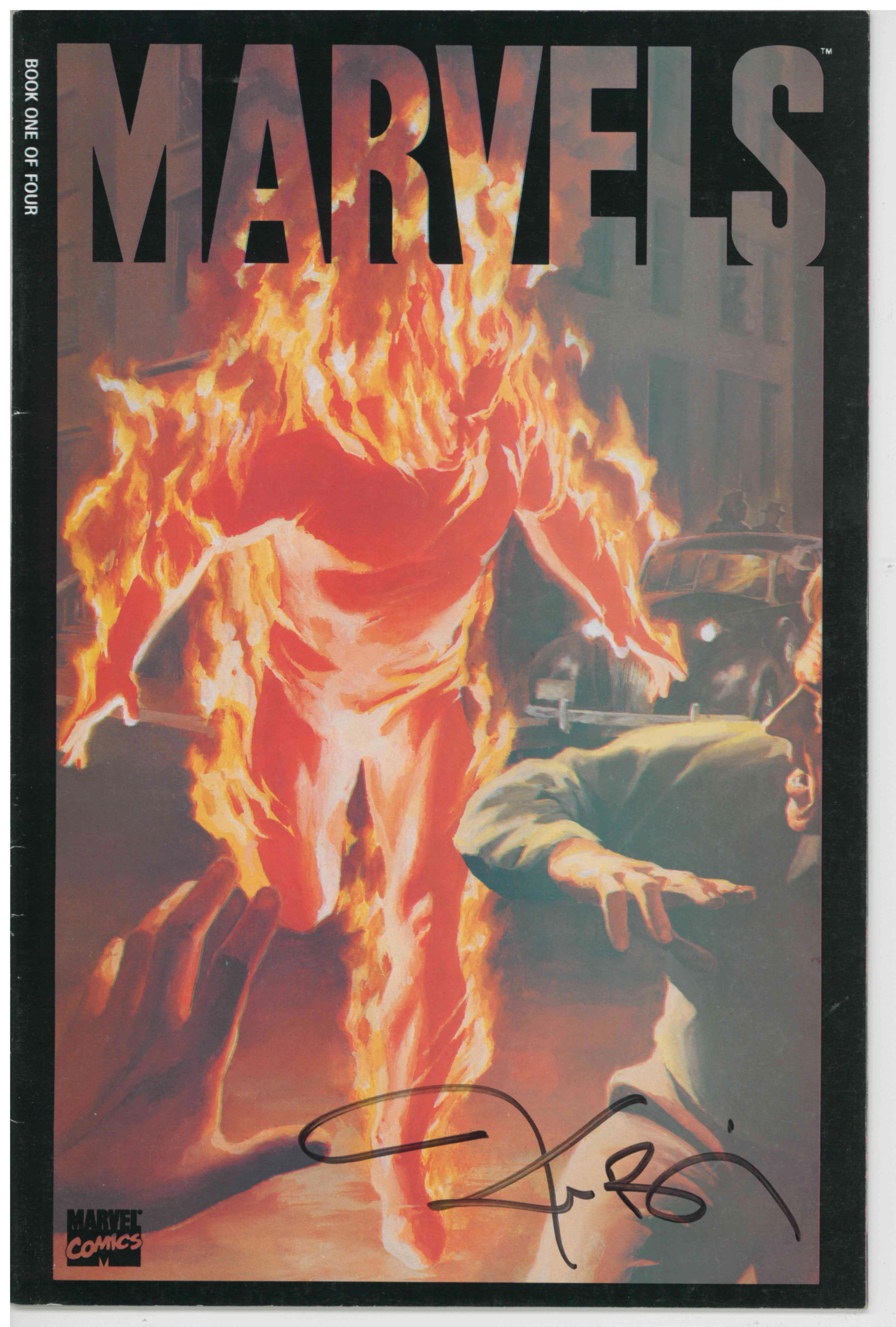 MARVELS (1994) #1 SECOND PRINTING - SIGNED BY KURT BUSIEK (FN/VF) - Kings Comics