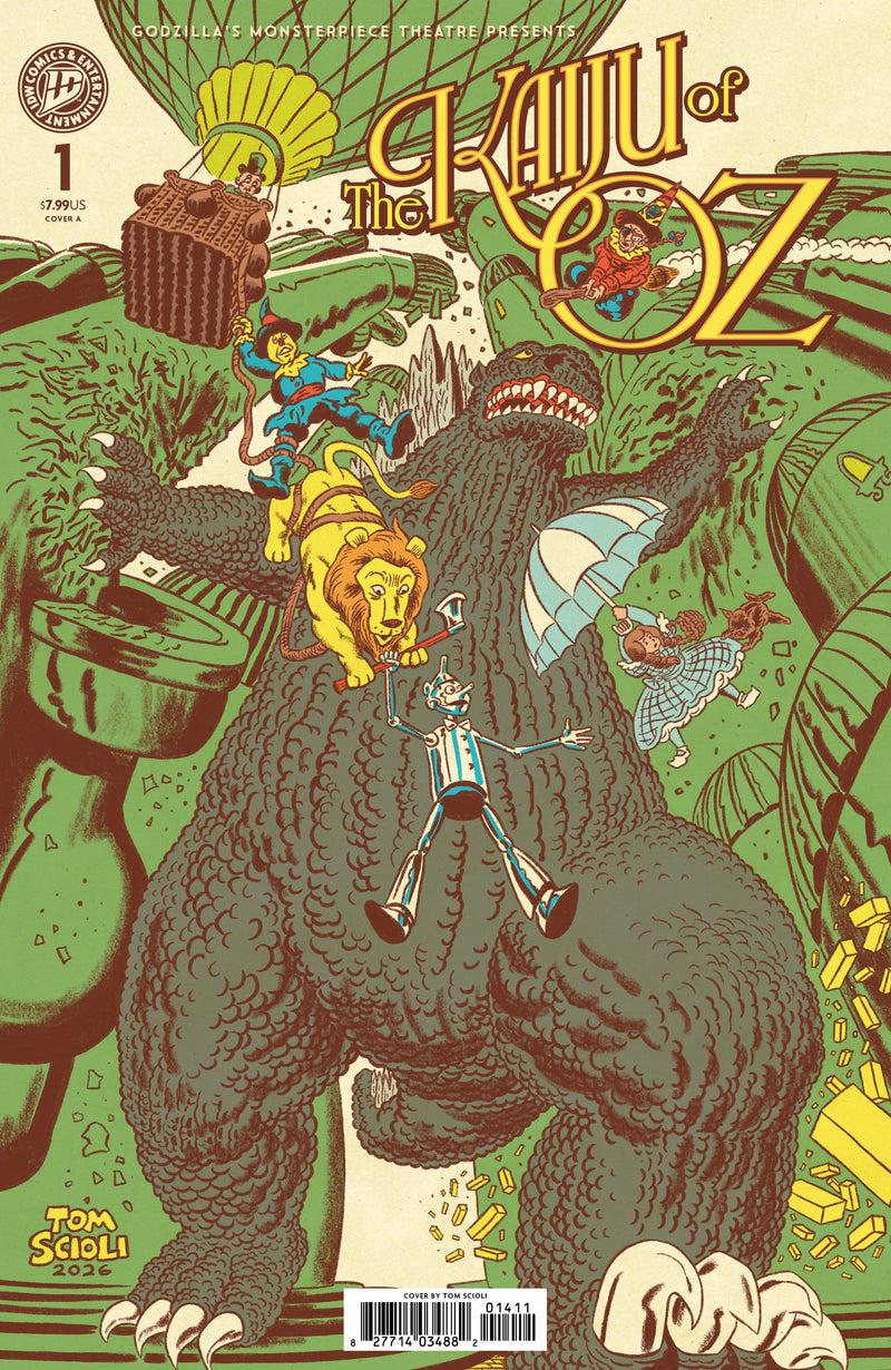 GODZILLAS MONSTERPIECE THEATRE PRESENTS THE KAIJU OF OZ (2026) #1 (ONE SHOT) CVR A SCIOLI