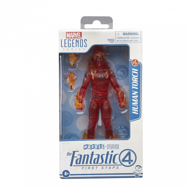 MARVEL LEGENDS SERIES FANTASTIC FOUR FIRST STEPS HUMAN TORCH AF