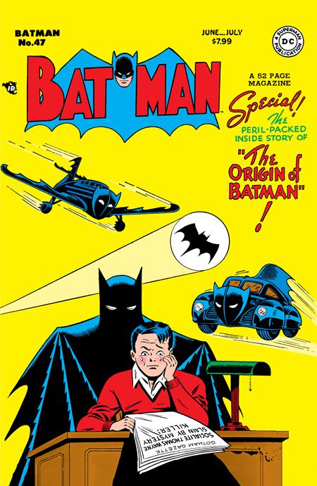 BATMAN (1940) #47 FACSIMILE EDITION (2025) CVR B BOB KANE FOIL VAR