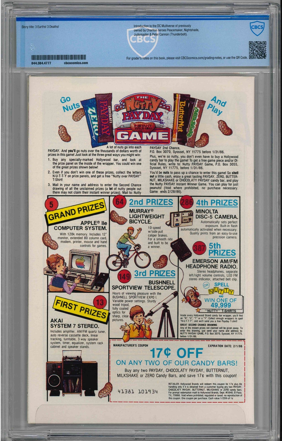 CBCS CRISIS ON INFINITE EARTHS (1985) #6 (9.8) 1ST ANTI-MINITOR