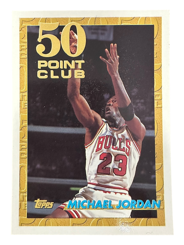 1992-93 TOPPS BASKETBALL #64 MICHAEL JORDAN 50 POINT CLUB