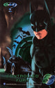 BATMAN FOREVER METAL PRINTS (1995 FLEER ) JUMBO CARD BOX TOPPER - BATCAVE