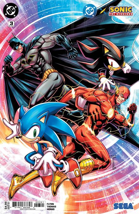 DC X SONIC THE HEDGEHOG (2025) #3 CVR B SERG ACUNA CARD STOCK VAR