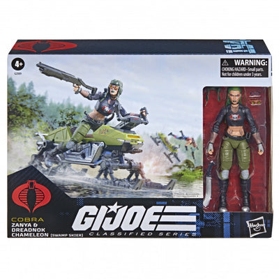 GI JOE CLASSIFIED SERIES #194 ZANYA & DREADNOK CHAMELEON (SWAMP SKIER) VEHICLE AF