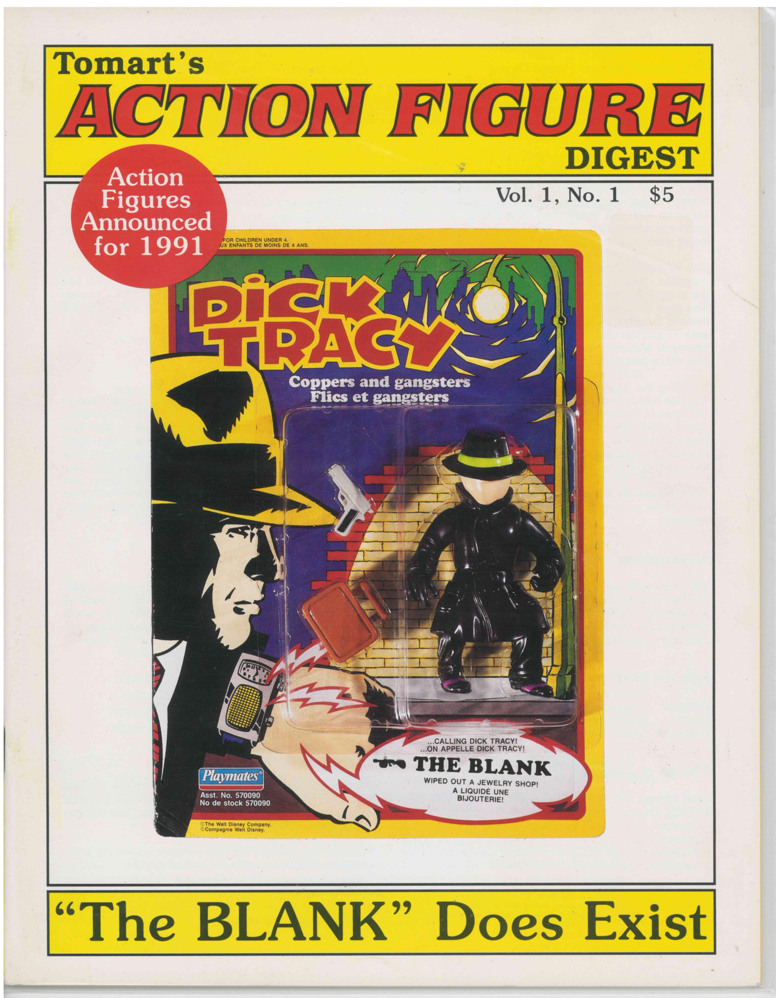 TOMARTS ACTION FIGURE DIGEST (1991) VOL 1 #1 - FIRST ISSUE