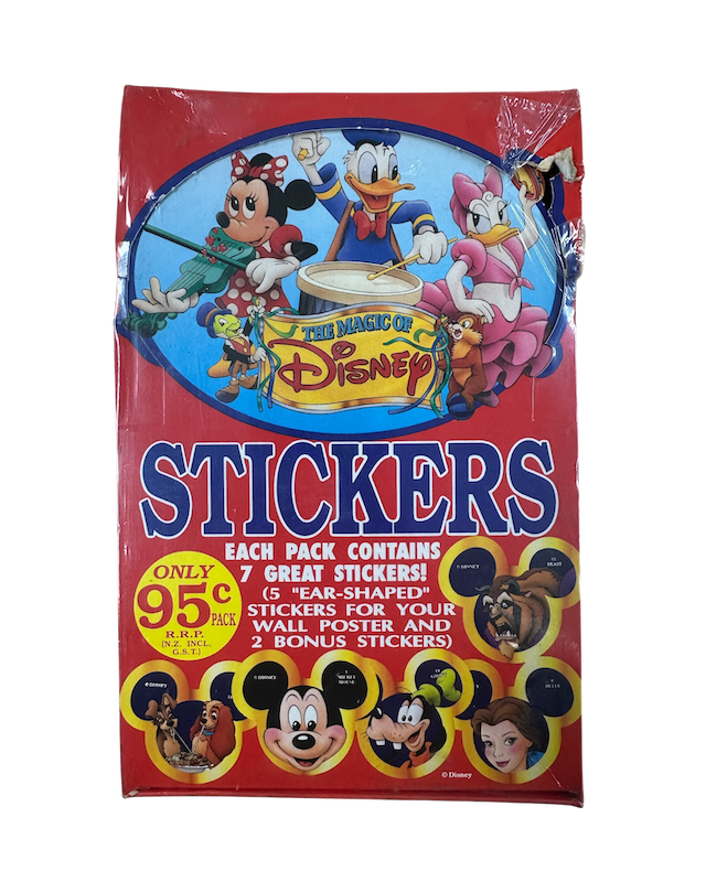 1992 DYNAMIC MARKETING THE MAGIC OF DISNEY STICKER BOX