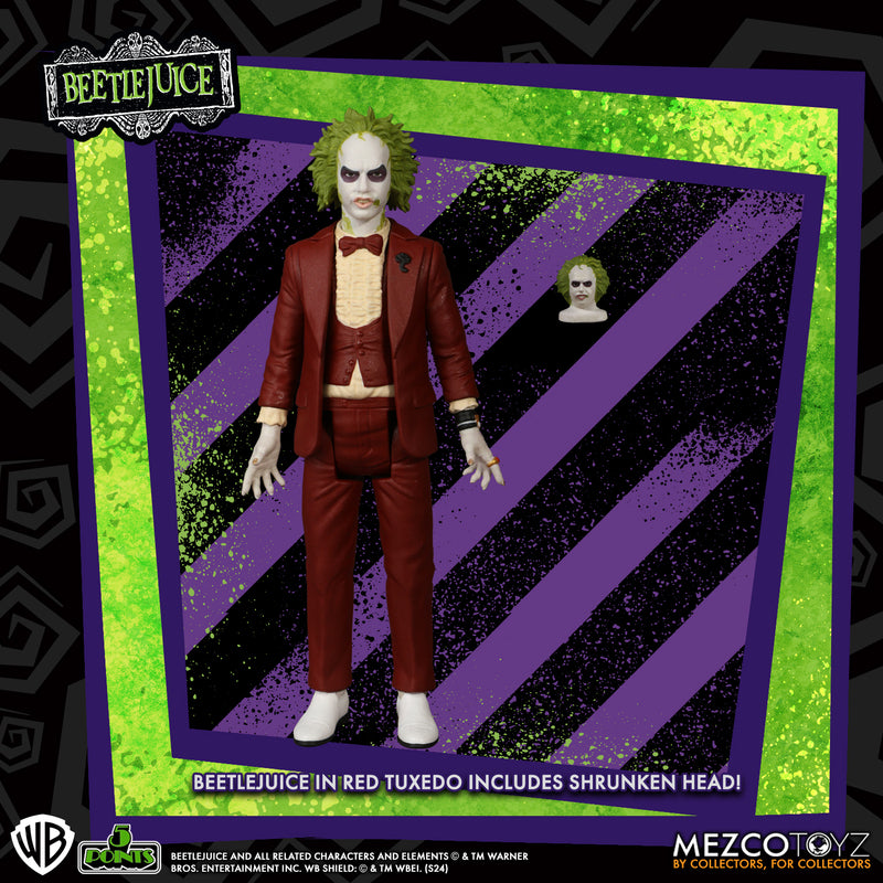 BEETLEJUICE WITH SHRUNKEN HEAD 5 POINTS 3.75 IN AF