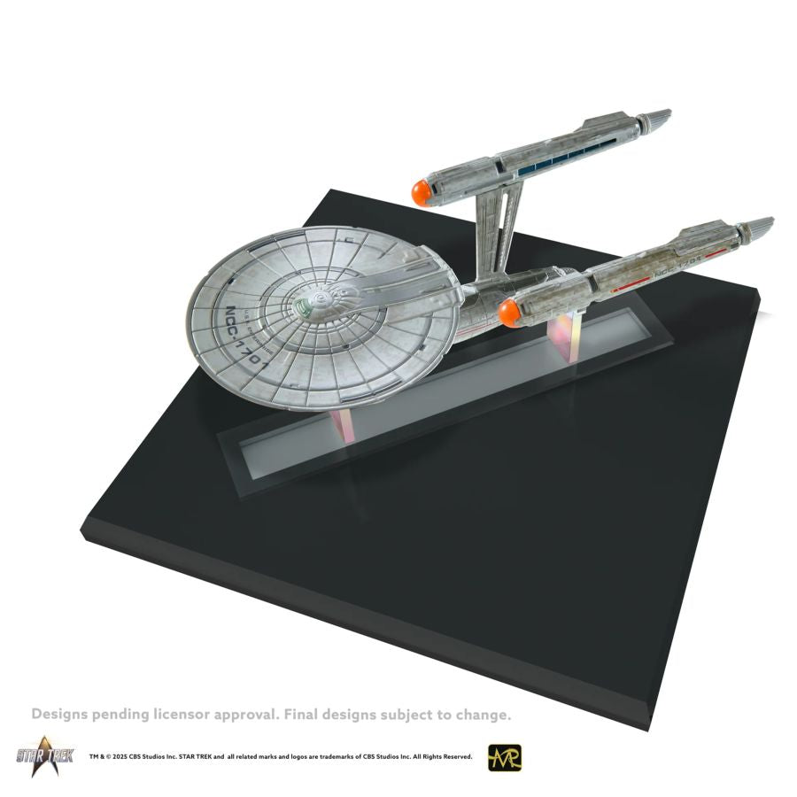 STAR TREK STRANGE NEW WORLDS USS ENTERPRISE NCC-1701 DIECAST SHIP AND BOOK