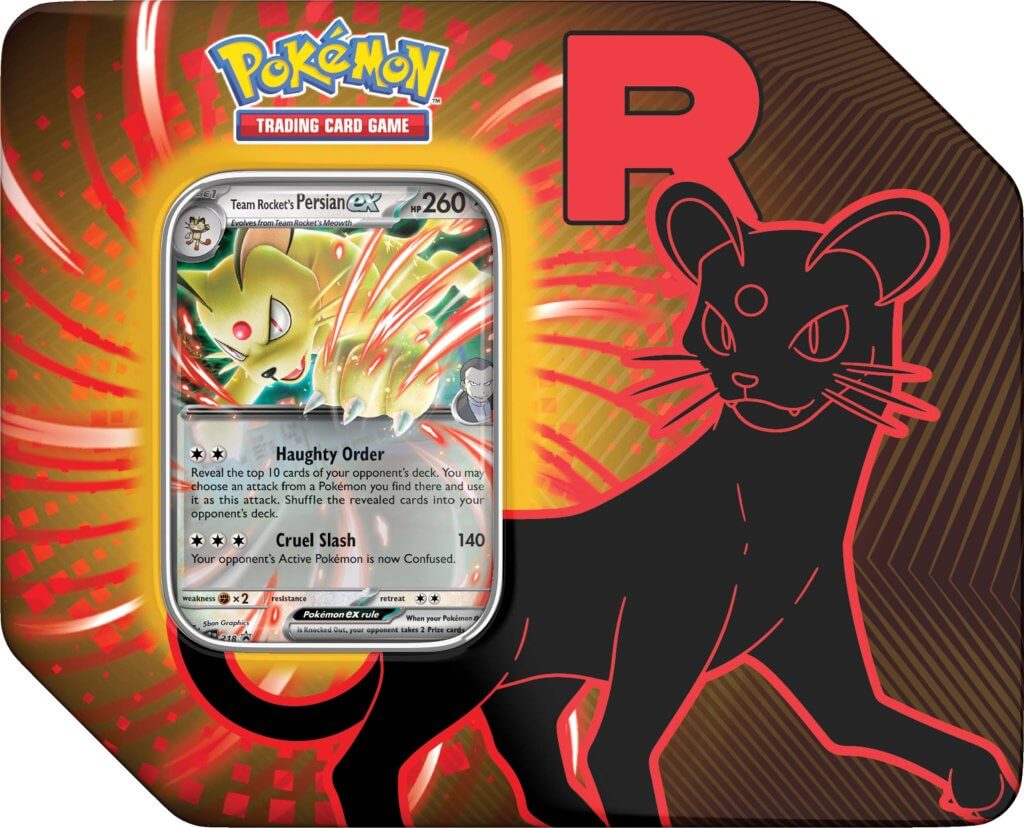 POKEMON TCG: TEAM ROCKET PERSIAN EX TIN