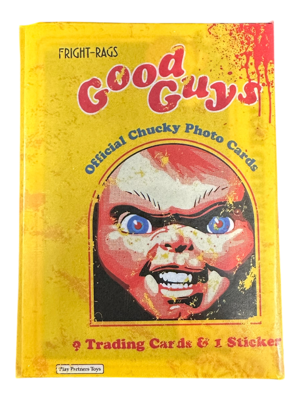 GOOD GUYS OFFICIAL CHUCKY PHOTO TRADING CARD STICKER HOBBY PACK