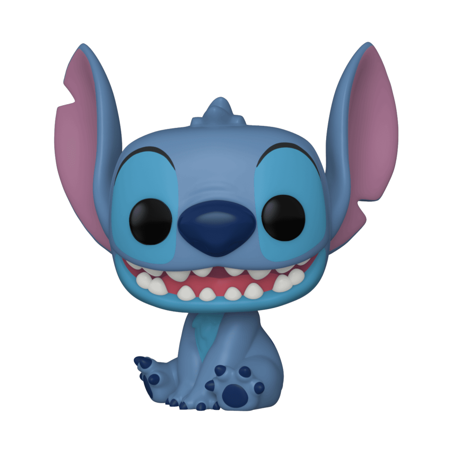 POP LILO & STITCH STITCH SMILING SEATED VINYL FIG