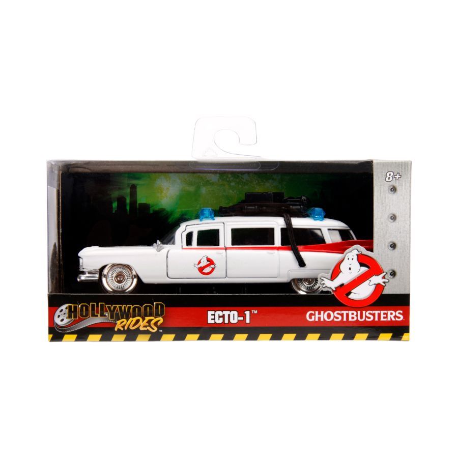 HOLLYWOOD RIDES 1/32 GHOSTBUSTERS (1984) ECTO-1 DIECAST VEHICLE