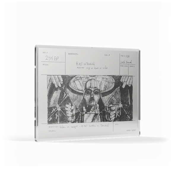 STAR WARS STORYBOARD ART - DARTH VADER TRENCH RUN 1oz SILVER COLLECTIBLE FOIL