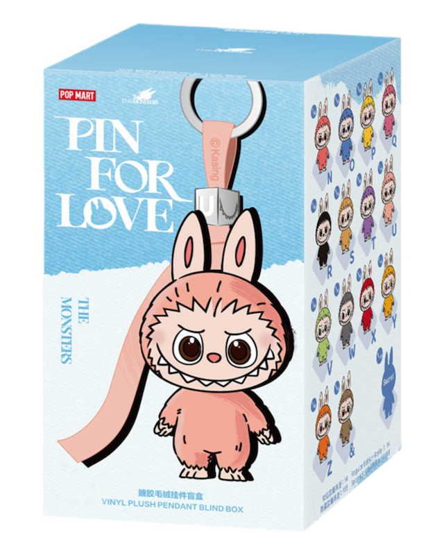 POP MART LABUBU THE MONSTERS PIN FOR LOVE N-Z SERIES VINYL PLUSH PENDANT BLIND BOX