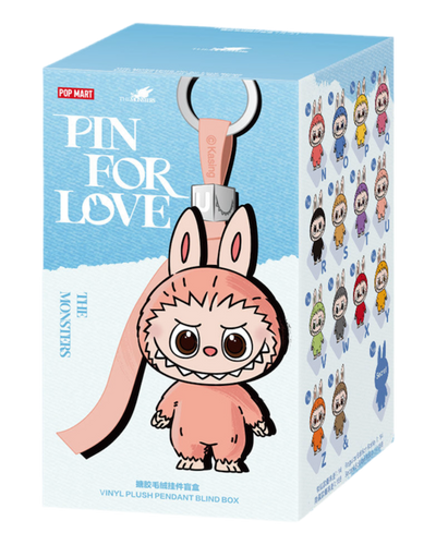 POP MART LABUBU THE MONSTERS PIN FOR LOVE N-Z SERIES VINYL PLUSH PENDANT BLIND BOX