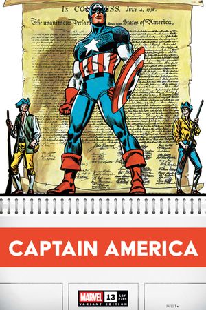 CAPTAIN AMERICA (2025) #13 50 COPY INCV JOHN ROMITA SR. BICENTENNIAL CALENDAR HIDDEN GEM VAR [ARM]
