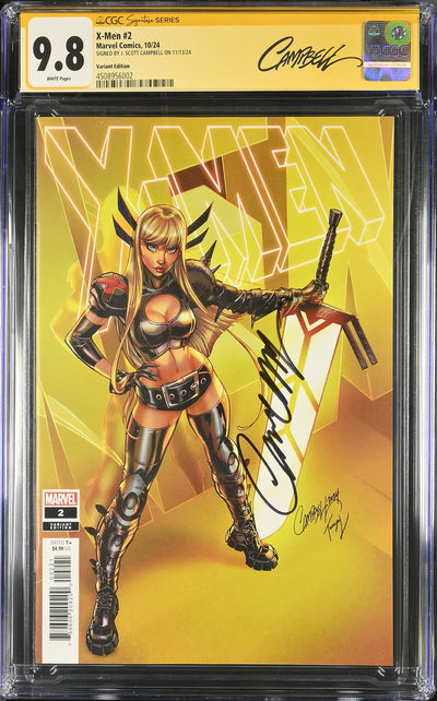 CGC X-MEN (2024) #2 VARIANT EDITION (9.8) SIGNATURE SERIES - SIGNED BY J. SCOTT CAMPBELL