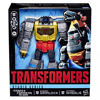 TRANSFORMERS STUDIO SERIES THE TRANSFORMERS MOVIE DINOBOT GRIMLOCK AND AUTOBOT WHEELIE AF