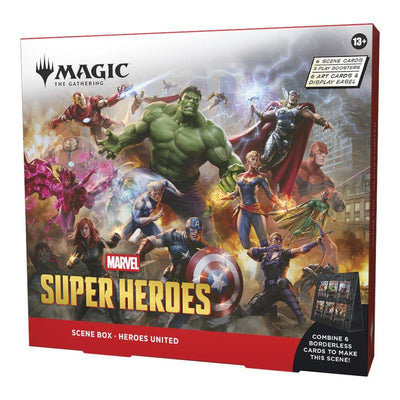 MAGIC: THE GATHERING MARVEL SUPERHEROES HEROES UNITED SCENE BOX