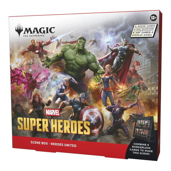 MAGIC: THE GATHERING MARVEL SUPERHEROES HEROES UNITED SCENE BOX