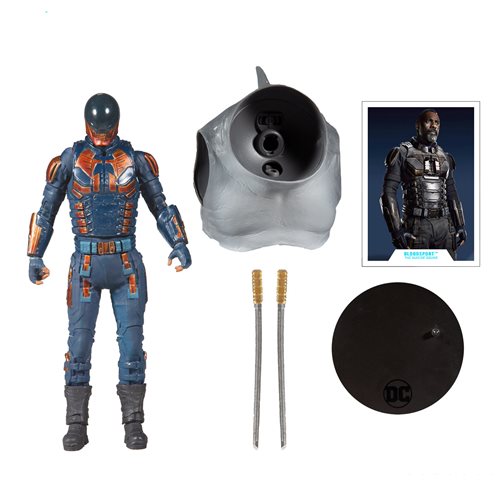 DC COLLECTOR BUILD-A 7IN SCALE AF WV5 SUICIDE SQUAD  BLOODSPORT