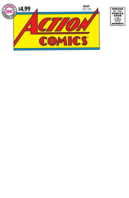 ACTION COMICS (1938) #252 FACSIMILE EDITION (2025) CVR C BLANK VAR